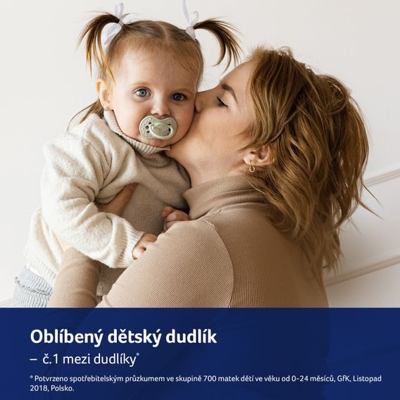 LOVI Dudlík 3-6m silikon dynamický Blossom 2ks BOY
