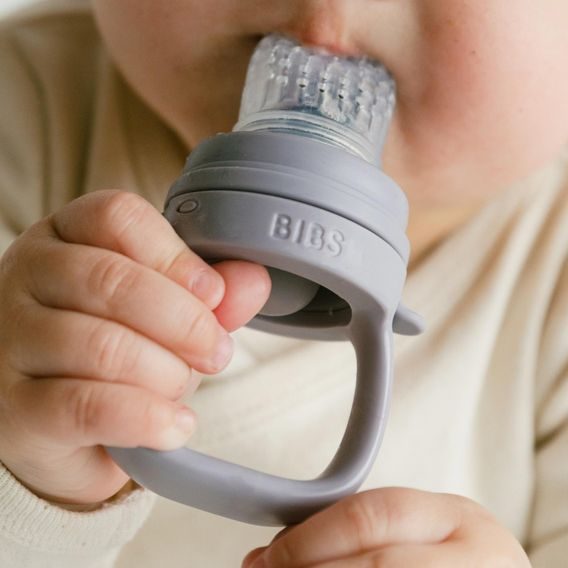 BIBS Silikonová krmící síťka FOSSIL GREY