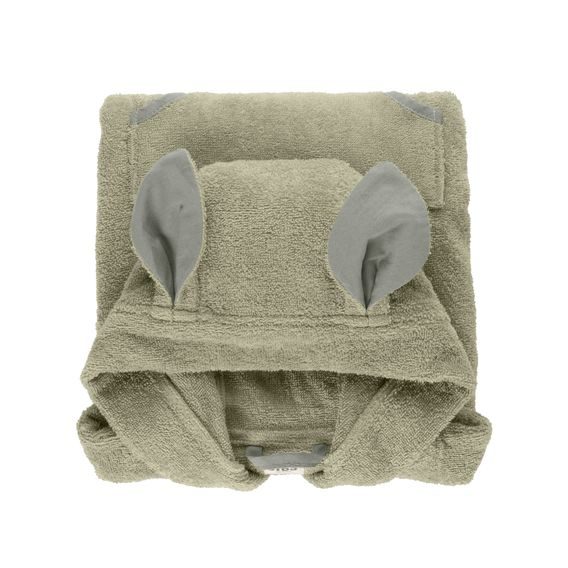 BIBS Kangaroo froté pončo BIO bavlna SAGE