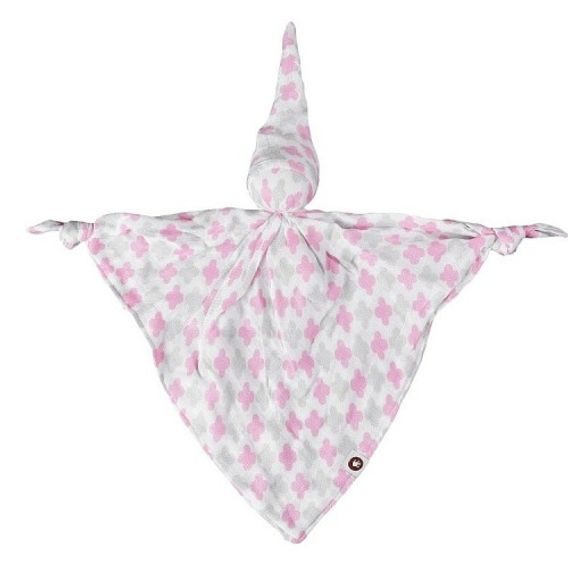 Kikko Bambusový muchláček XKKO®BMB - Scandinavian BABY PINK CROSS