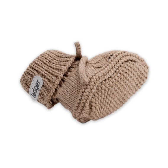 LODGER Capáčky 0-6m Knit Cable Fudge