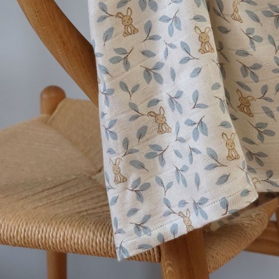 NUUROO Josefine Bambusové mušelínové pleny 2 ks Bunny Leaf