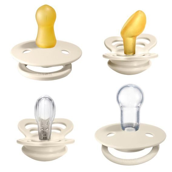 BIBS Set dudlíků Try It Collection IVORY
