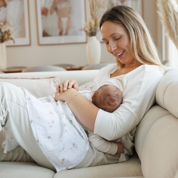 BabyOno Bambusové pleny 3ks BÉŽOVÁ Pampelišky