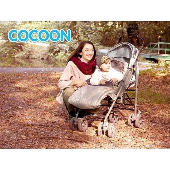 BabyMatex Fusak do kočárku Cocoon - ŠEDÝ MELÍR PUNTÍKY (C06)