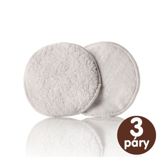 Kikko Bambusové vložky do podprsenky XKKO BMB Natural 3 páry
