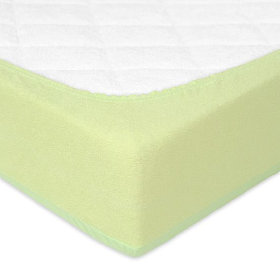 BabyMatex Nepromokavé froté prostěradlo 140x70cm ZELENÉ