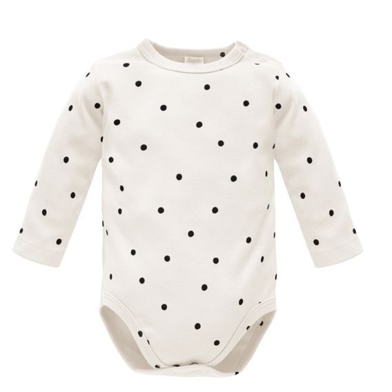 PINOKIO Body dlouhý rukáv Tres Bien puntíky KRÉMOVÁ