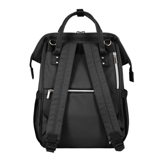 KikkaBoo Přebalovací batoh Siena Black & Silver