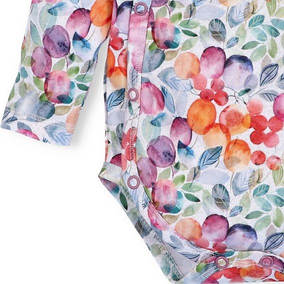 NINI Zavinovací body dlouhý rukáv Color Fruits VZOROVANÉ