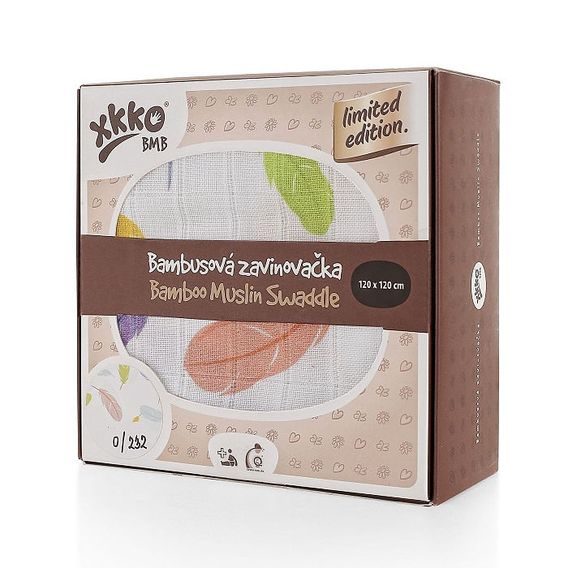 Kikko Bambusová zavinovačka 5v1 XKKO®BMB - BAREVNÁ PEŘÍČKA - Limited Edition