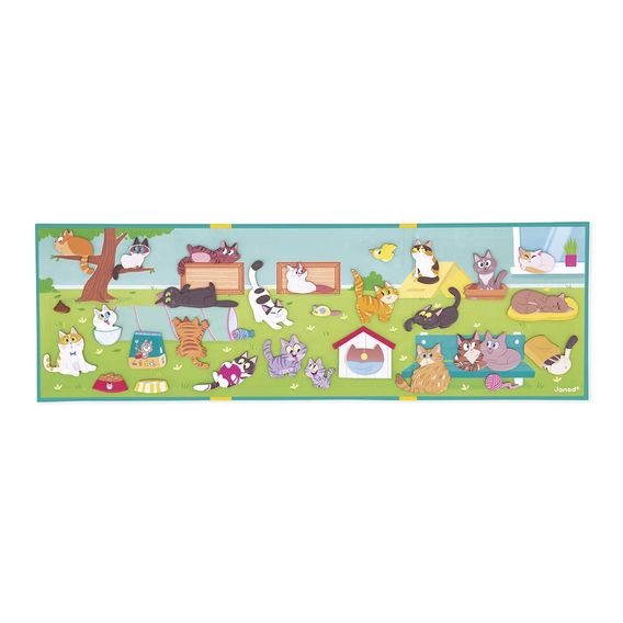 Janod Magnetická kniha Magnetistories KOČKY