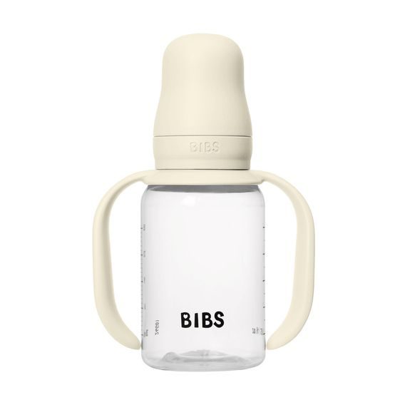 BIBS Hrnek se silikonovým pítkem 150ml IVORY 6m+