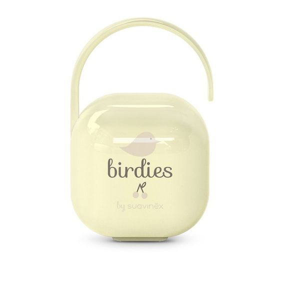 Suavinex Birdies krabička na dudlík ŽLUTÁ