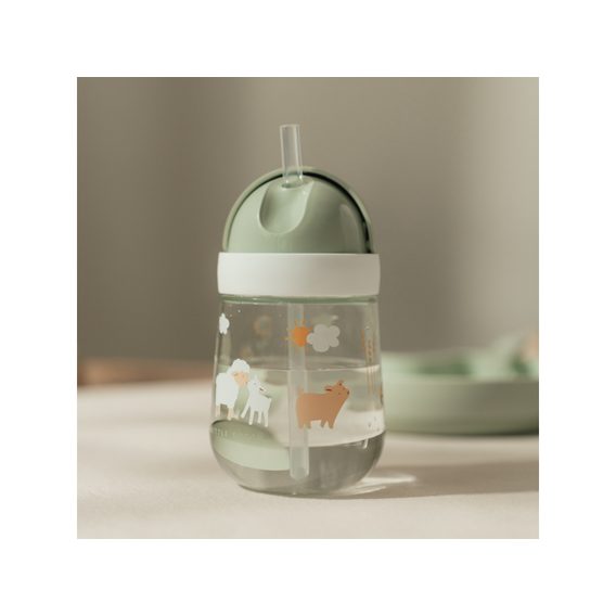 Little Dutch Hrneček s brčkem 300ml Little Farm (9m+)