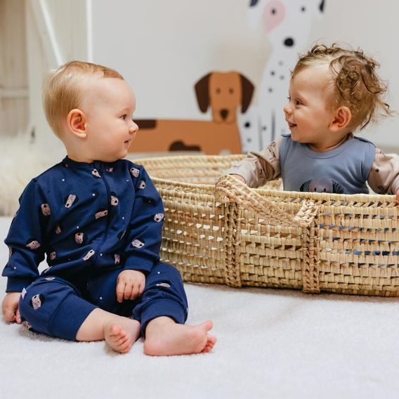 Eevi Overal bez ťapek na zip Puppy Playtime TMAVĚ MODRÁ