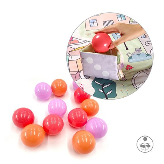 BabyOno Hrací deka s hrazdičkou FUNNY FARM