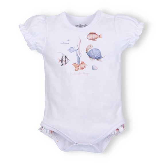 NINI Body krátký rukáv Ocean Girl BÍLÉ