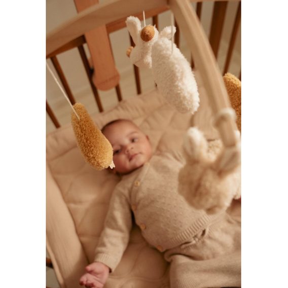 Little Dutch Dřevěný hudební kolotoč Newborn Naturals