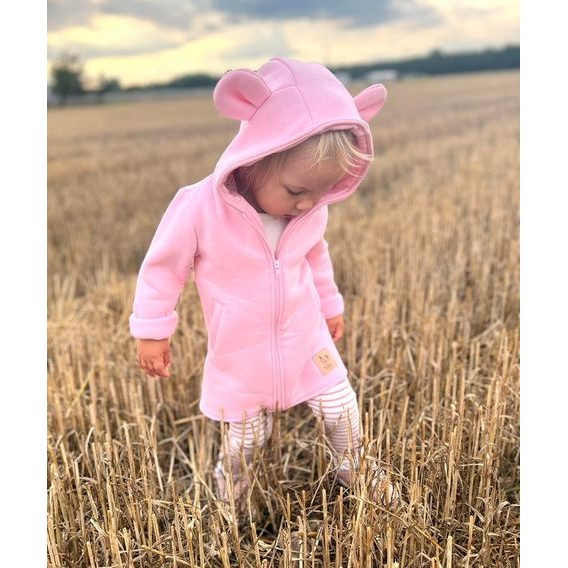 Bunnykids Mikino-kabátek Medvídek BABY PINK