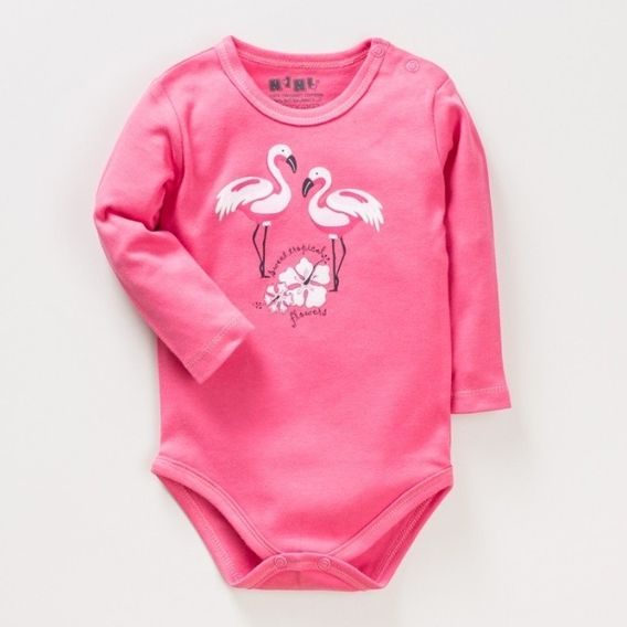 NINI Body dlouhý rukáv Flamingo FUCHSIA