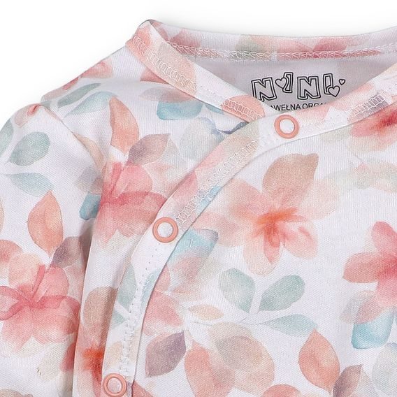NINI Zavinovací body dlouhý rukáv Blossom KVĚTY