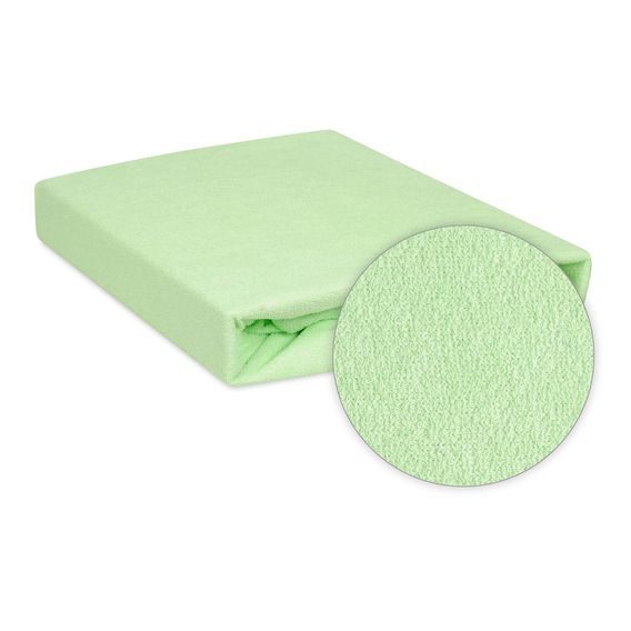 BabyMatex Nepromokavé froté prostěradlo 140x70cm ZELENÉ