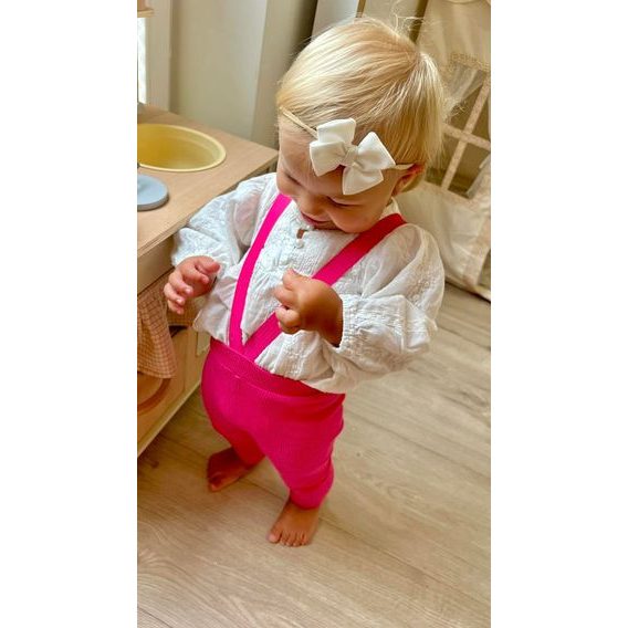 Bunnykids Legíny s kšandami MALINOVÁ