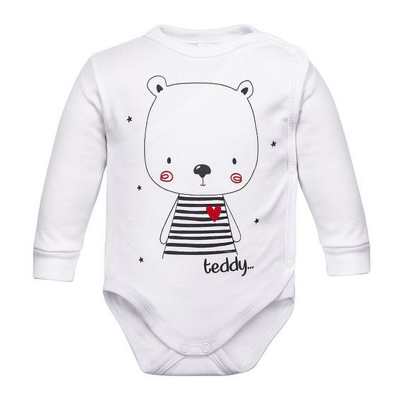 PRO MRŇOUSKY Body zavinovací Teddy Bear BÍLÉ