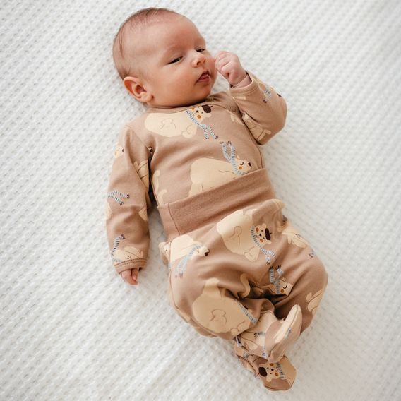 Eevi Body celorozepínací Beary Cool BÉŽOVÁ