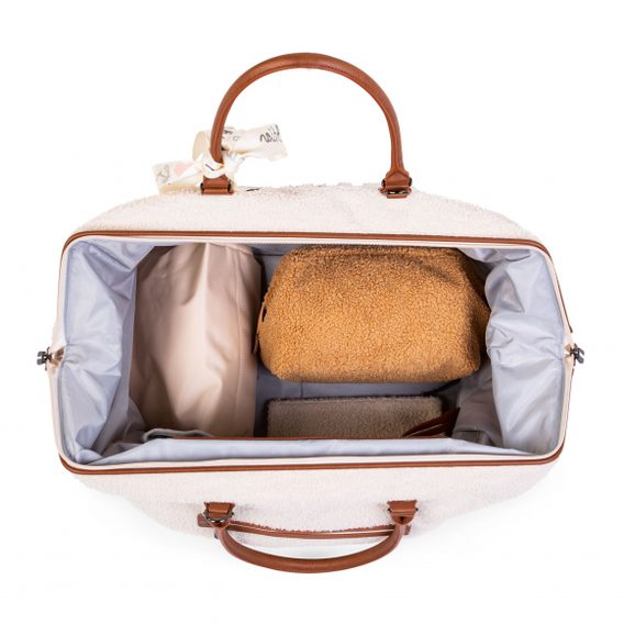 Childhome Přebalovací taška Mommy Bag Teddy Off White