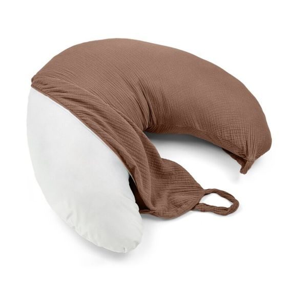 Albero Mio Mušelínový kojící polštář (CC8) ČOKOLÁDOVÁ