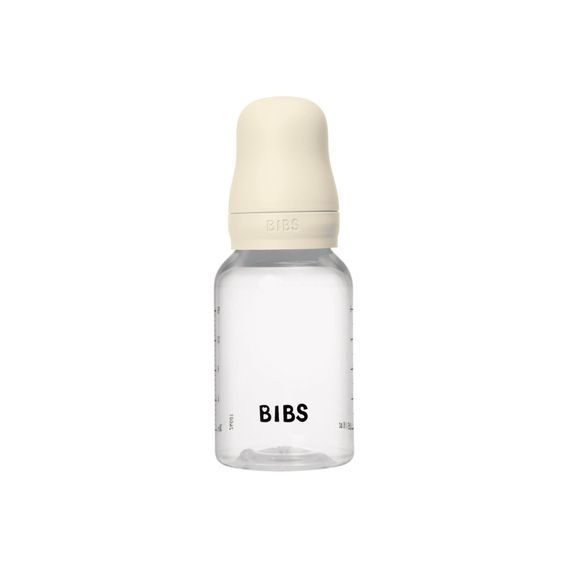 BIBS Kojenecká láhev antikoliková silikon 150ml IVORY