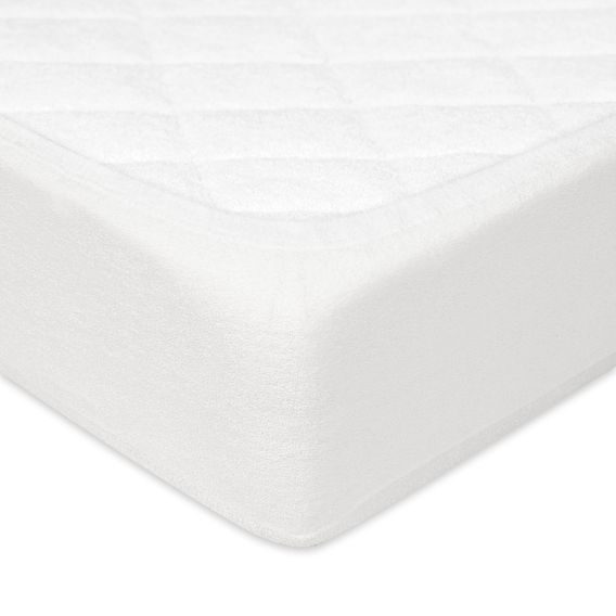 BabyMatex Nepromokavé froté prostěradlo 120x60cm BÍLÉ