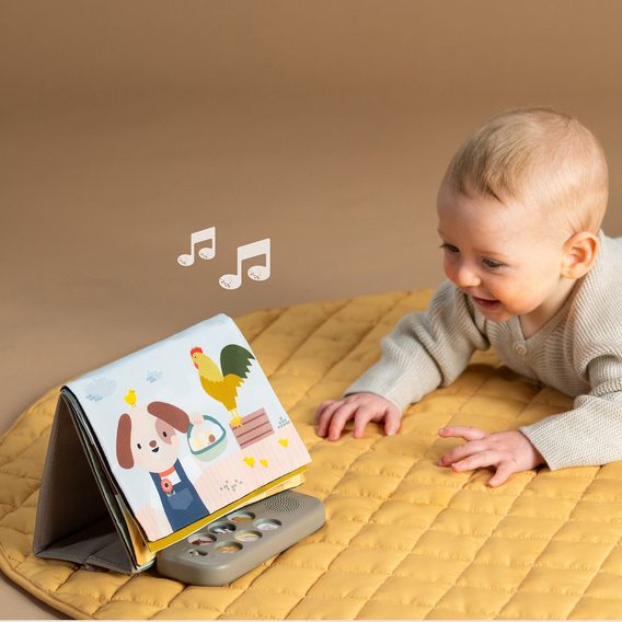 Taf Toys Hudební knížka pro hru na bříšku Farma
