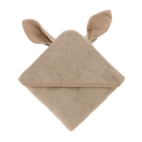 BIBS Kangaroo Osuška s kapucí BIO bavlna VANILLA