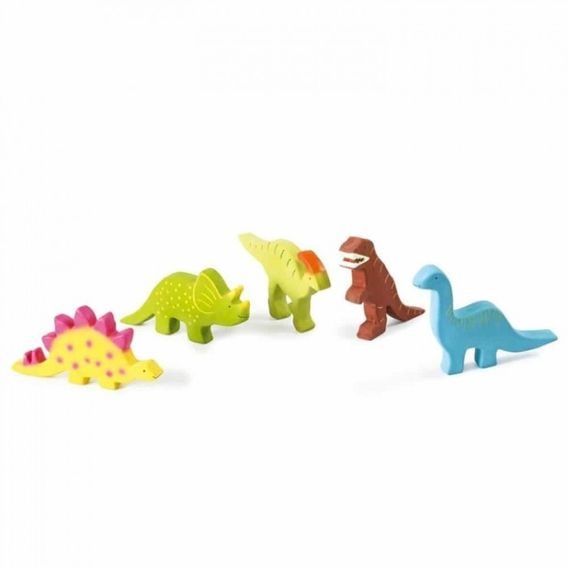 Tikiri Baby Dinos kousátko z přírodní gumy TRICERATOPS Trice