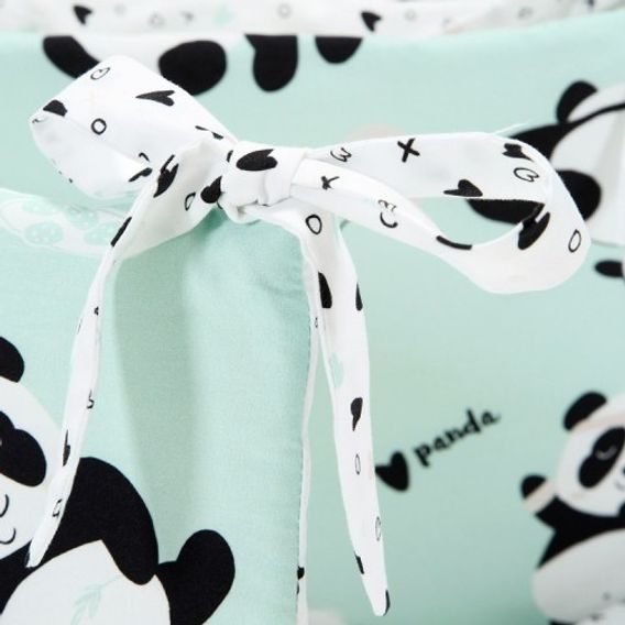 La Millou Mantinel do postýlky - I LOVE PANDA MINT & XOXO by Marta Zmuda Trzebiatowska