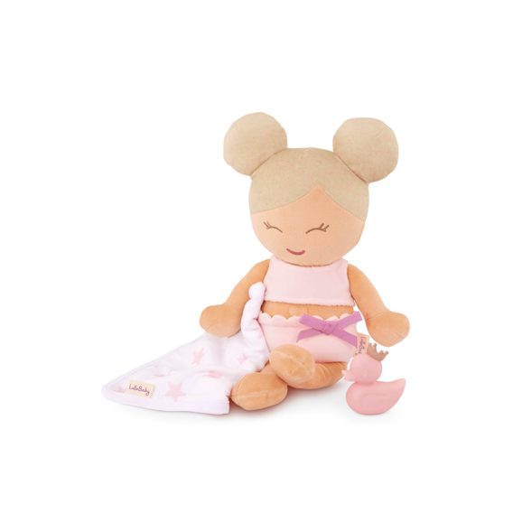 B-Toys Panenka plyšová do vany Lulla Baby Blonde Hair