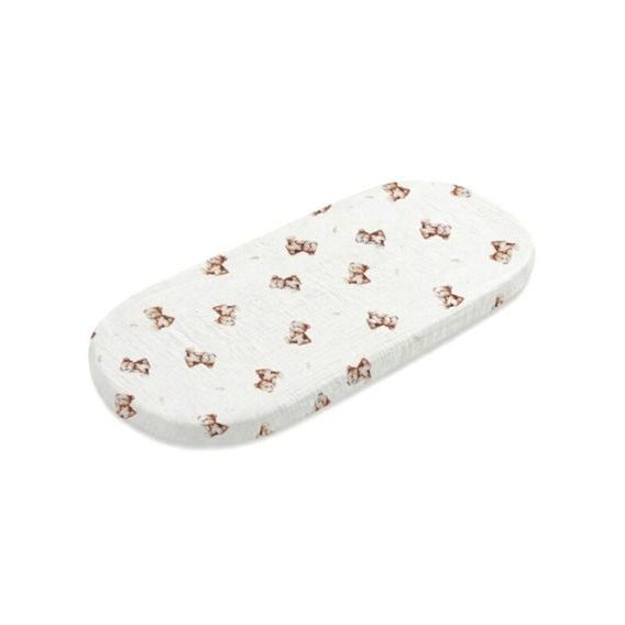 Albero Mio Mušelínové prostěradlo do kočárku 2ks (CM1) VINTAGE TEDDY