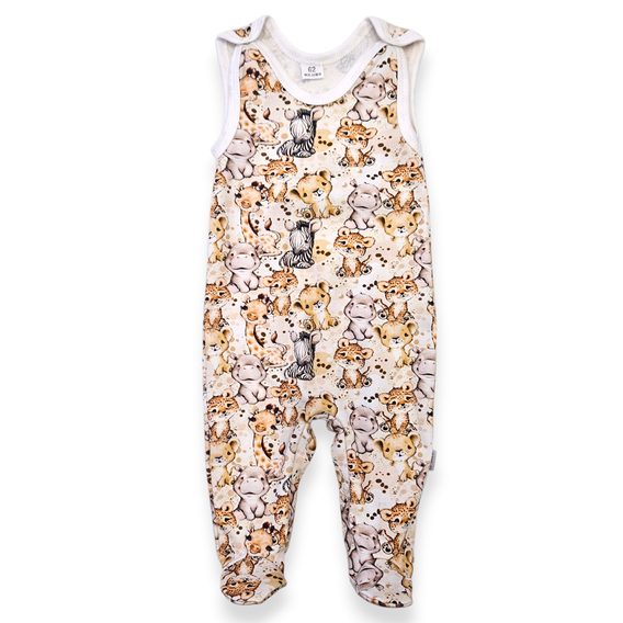 Le Bebe Dupačky Safari zvířátka Krémová