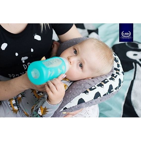 La Millou Multifunkční polštář Minky Hen - POWDER PINK & WILD BLOSSOM