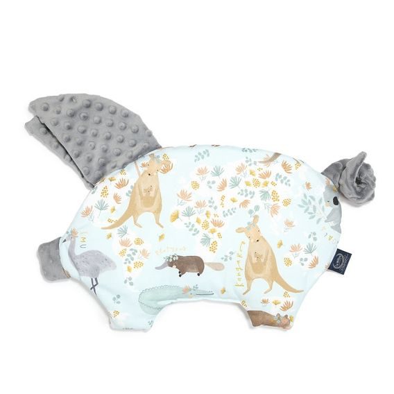 La Millou Dětský polštářek Sleepy Pig DUNDEE FRIENDS BLUE & GREY