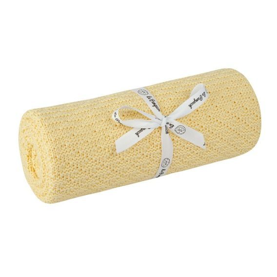 Le Pampuch Pletená dětská deka Bamboo/Cotton VANILLA