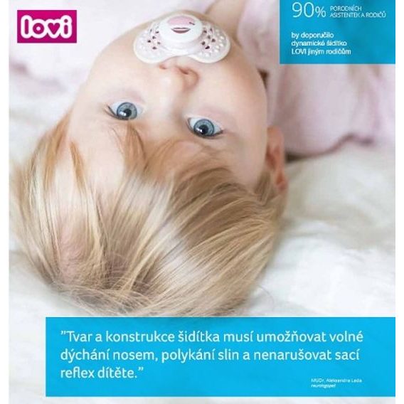 LOVI Dudlík 6-18m silikon dynamický Botanic 2ks GIRL
