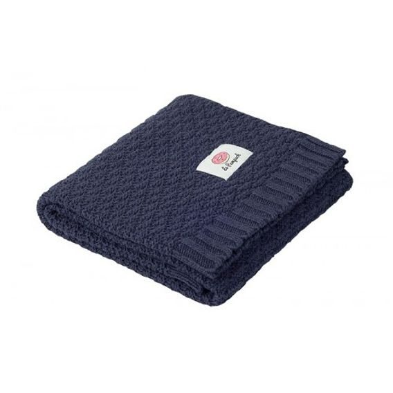 Le Pampuch Pletená dětská deka Bamboo/Cotton NAVY