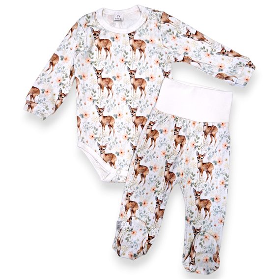 Le Bebe Body klasické + polodupačky Srnky