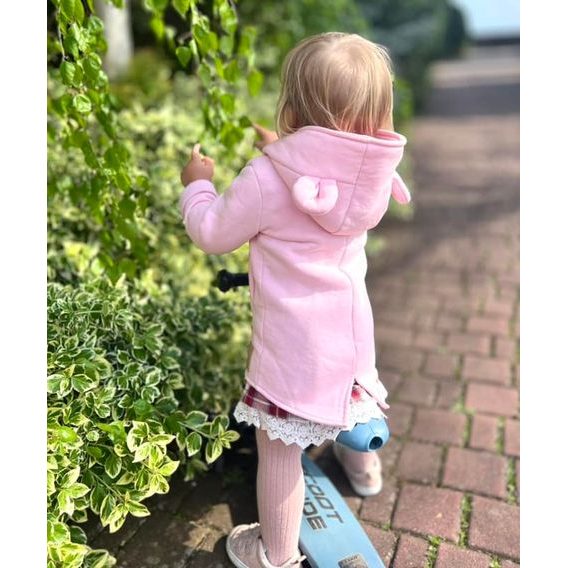 Bunnykids Mikino-kabátek Medvídek BABY PINK