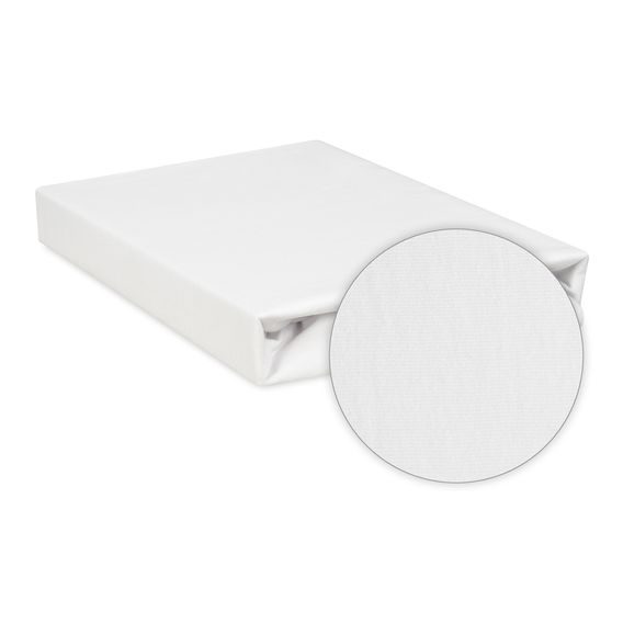 BabyMatex Nepromokavé jersey prostěradlo 140x70cm BÍLÉ