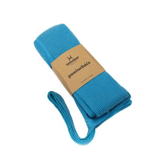 Tatrasvit Punčocháče s kšandami 100% bavlna MODRÁ